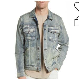 Paige Mens LAFFERTY SCOUT DENIM JACKET IN BLUE Size Large NWT